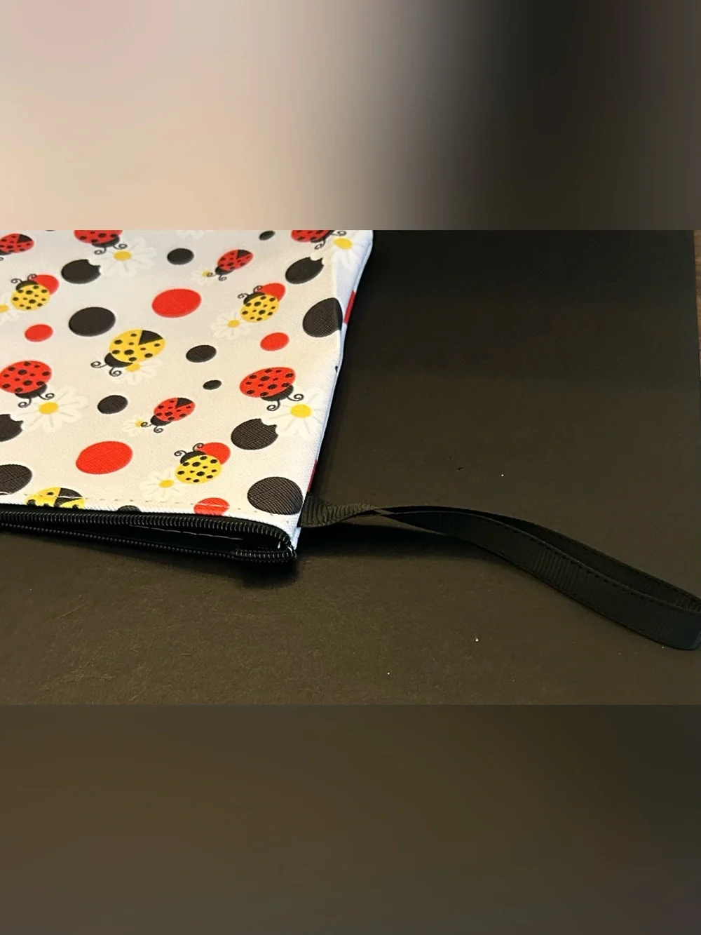 Assorted Ladybug 🐞 Print Cosmetic Case Pouch with Zipper Closure New